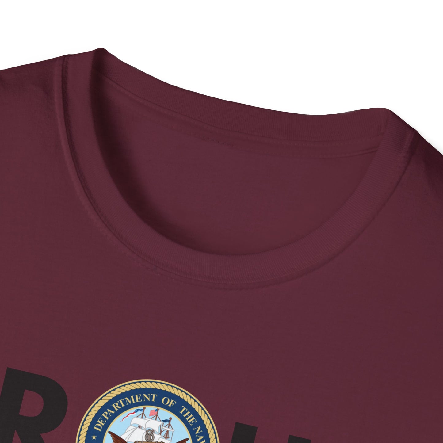Navy Proud Black Veteran - Unisex Softstyle T-Shirt