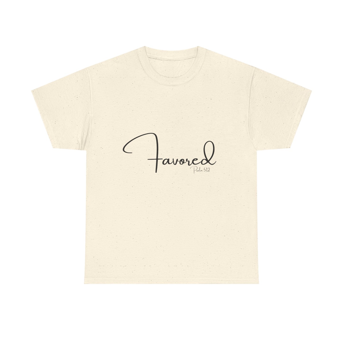 Favored - Psalm 5:12 Unisex Heavy Cotton Tee
