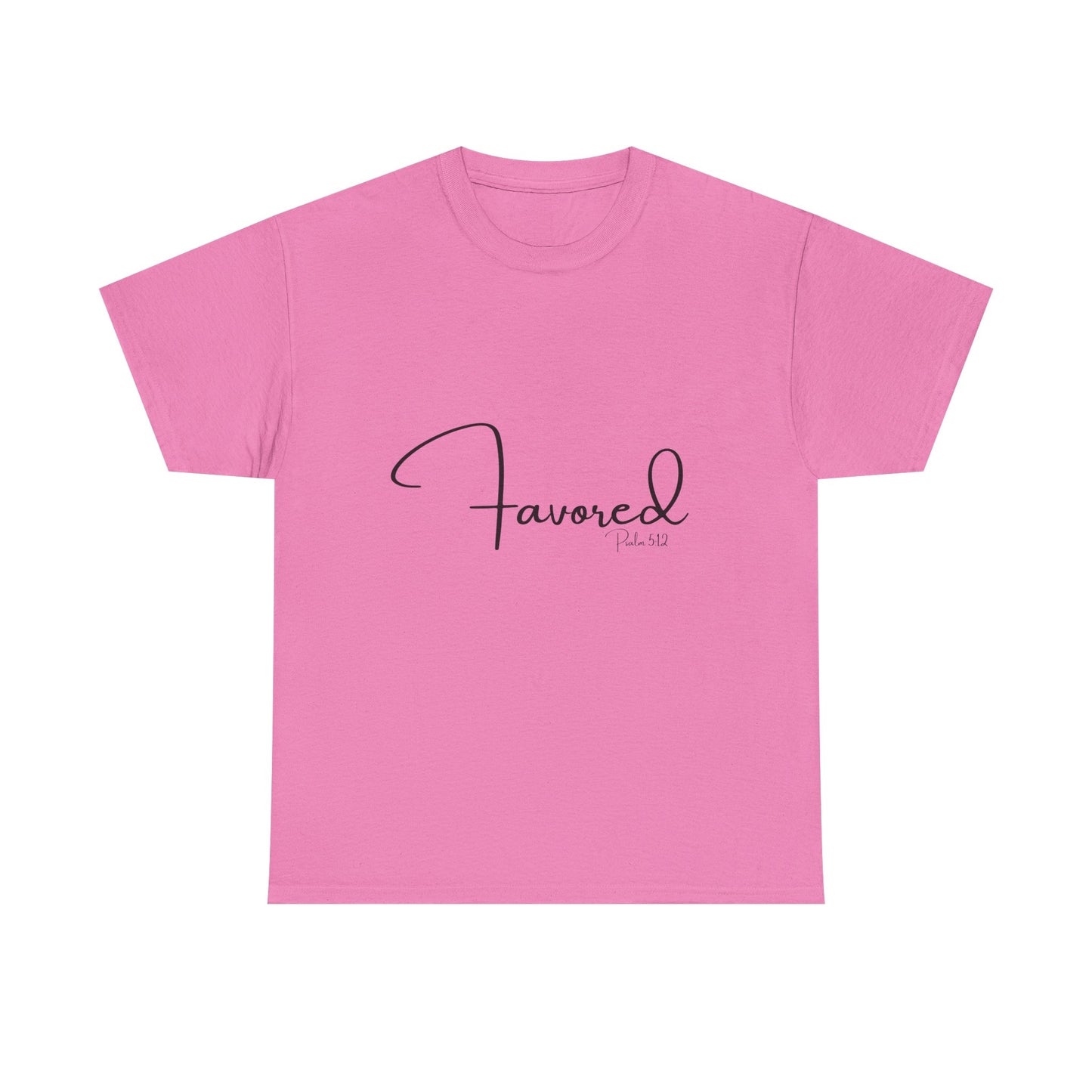 Favored - Psalm 5:12 Unisex Heavy Cotton Tee