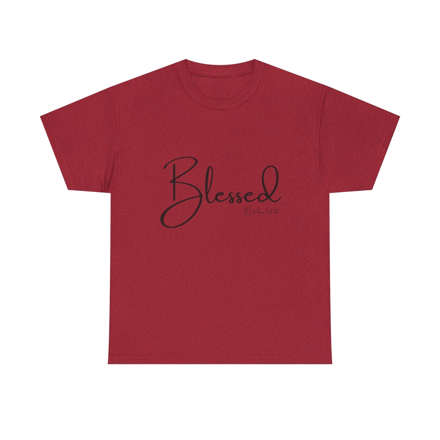Blessed - Matthew 5:3-10 Unisex Heavy Cotton Tee