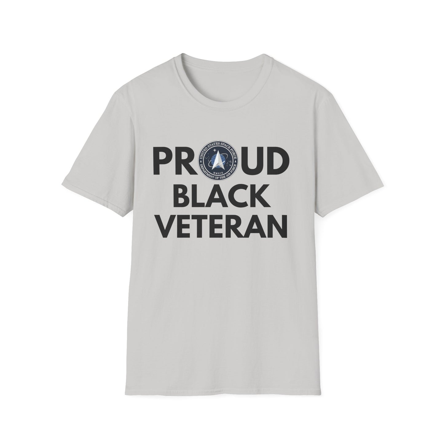 Space Force Proud Black Veteran - Unisex Softstyle T-Shirt