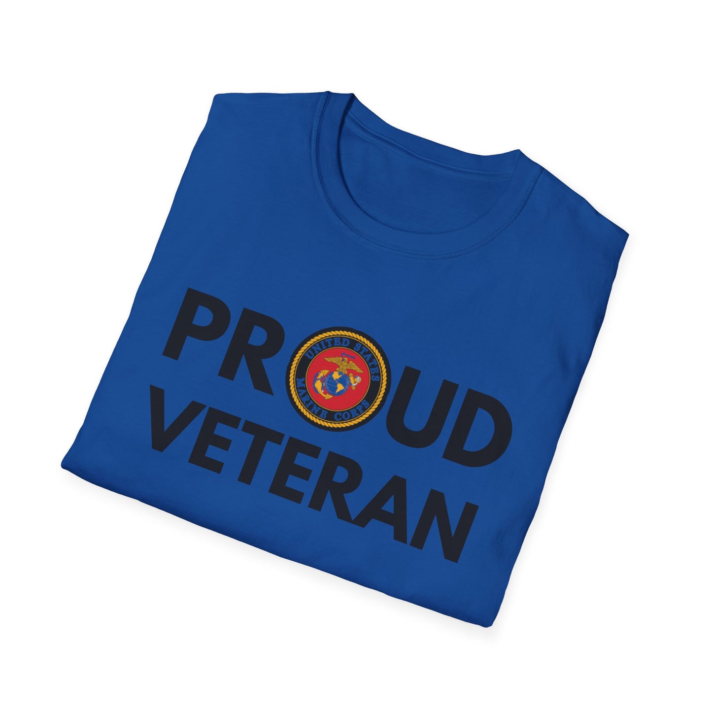 Marine Veteran - Unisex Softstyle T-Shirt