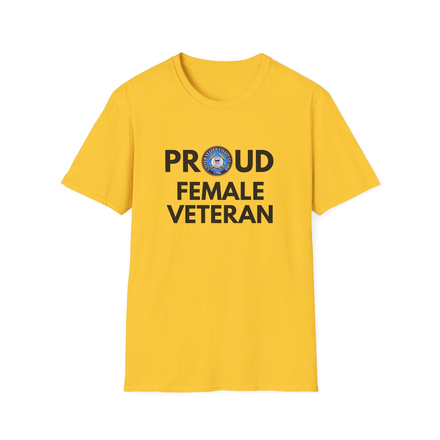 Coast Guard Female Veteran - Unisex Softstyle T-Shirt