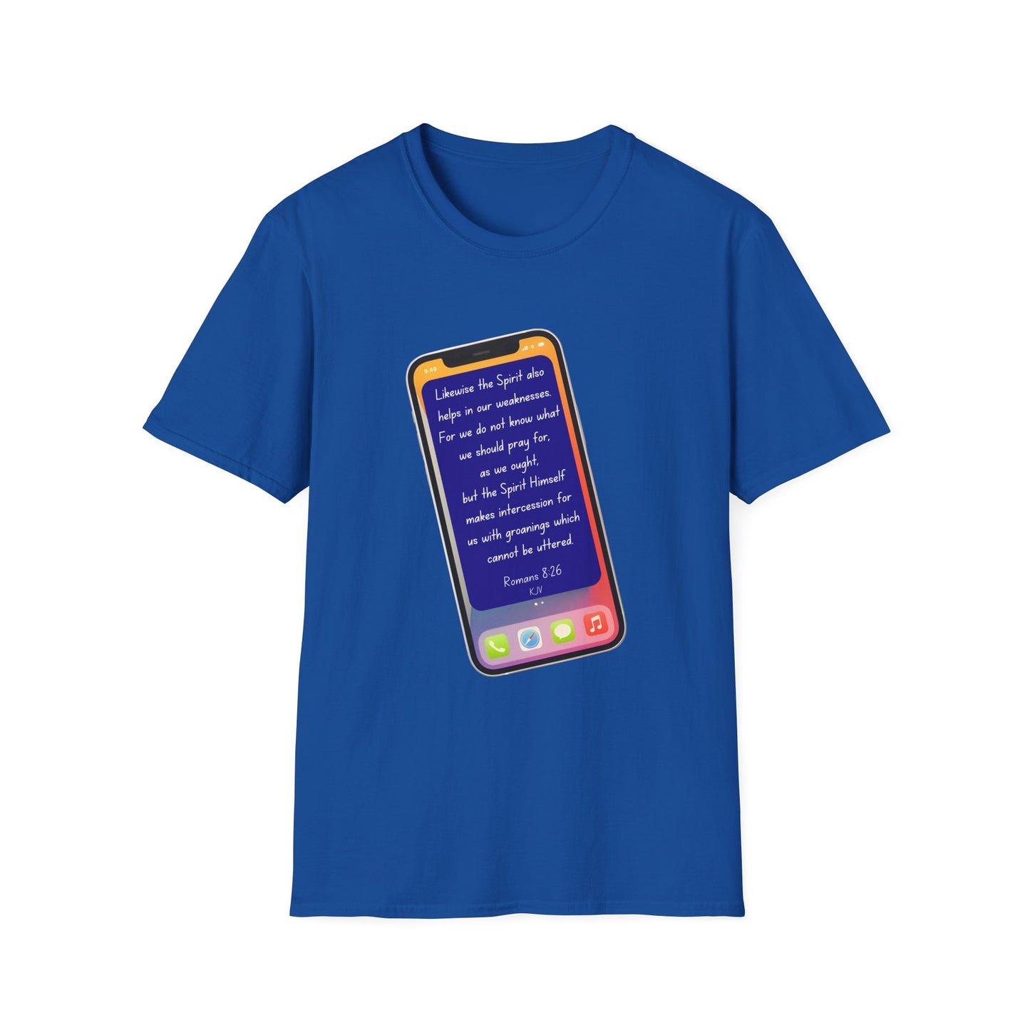 Romans 8:26 - Unisex Softstyle T-Shirt