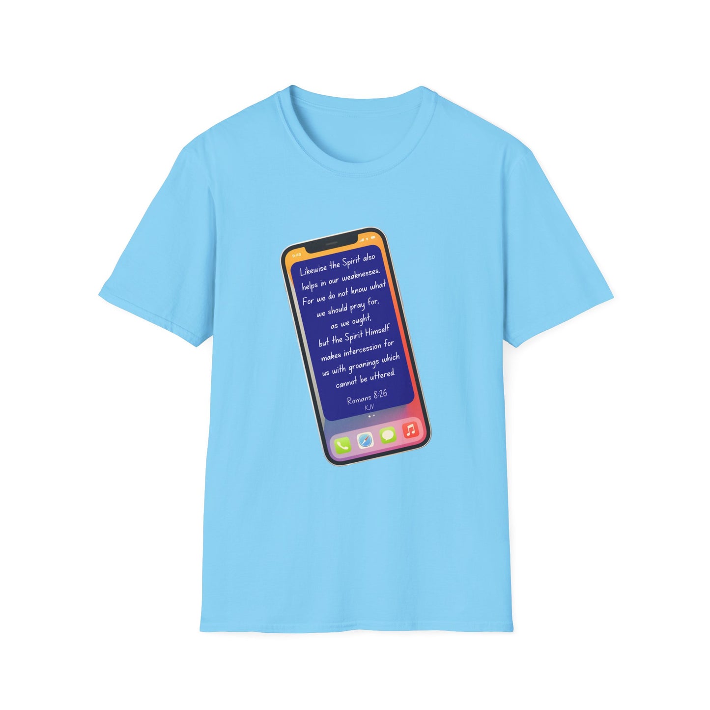 Romans 8:26 - Unisex Softstyle T-Shirt