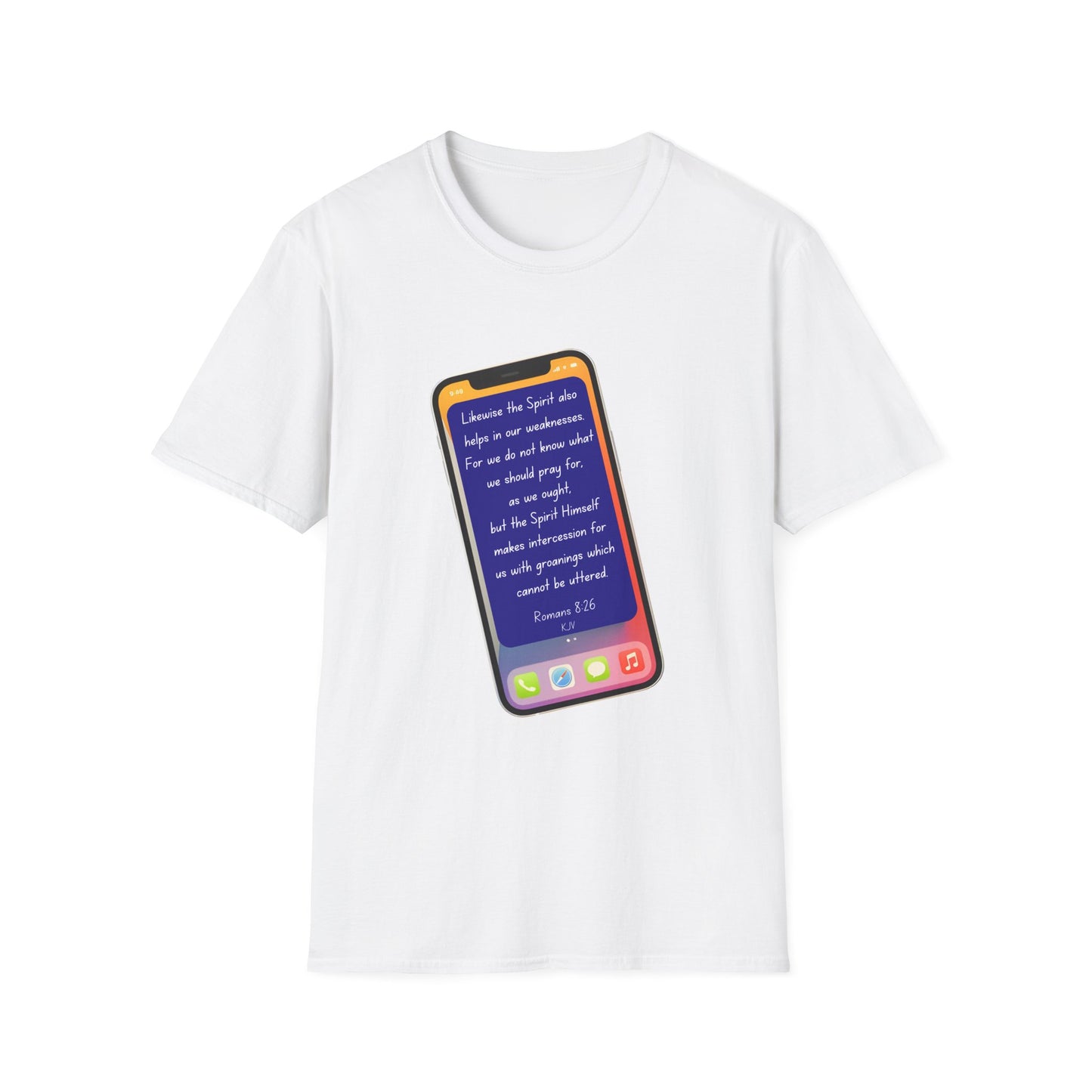 Romans 8:26 - Unisex Softstyle T-Shirt