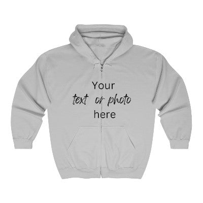 Custom - Unisex Heavy Blend™ Full Zip Hooded Sweatshirt - Front Only
