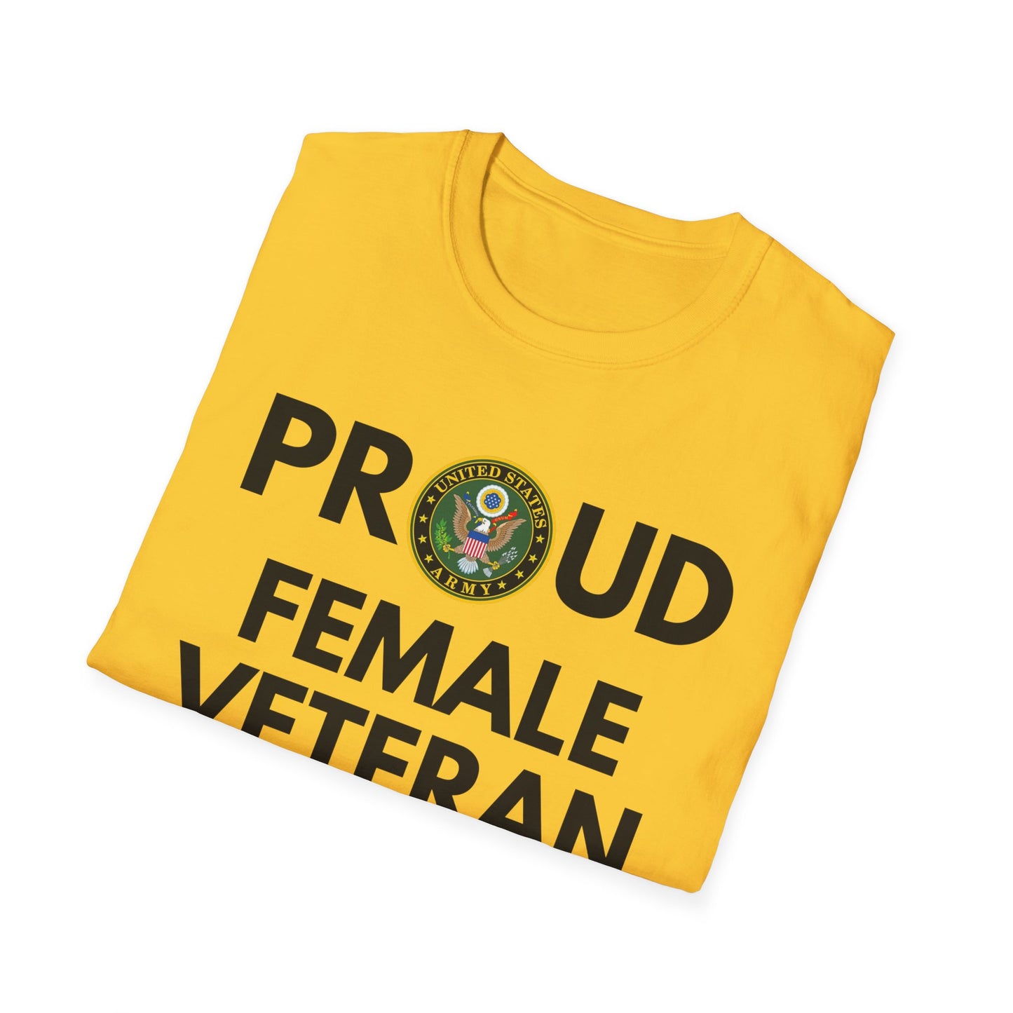 Army Female Veteran - Unisex Softstyle T-Shirt