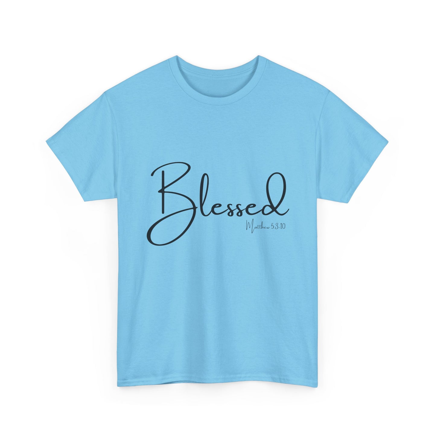 Blessed - Matthew 5:3-10 Unisex Heavy Cotton Tee