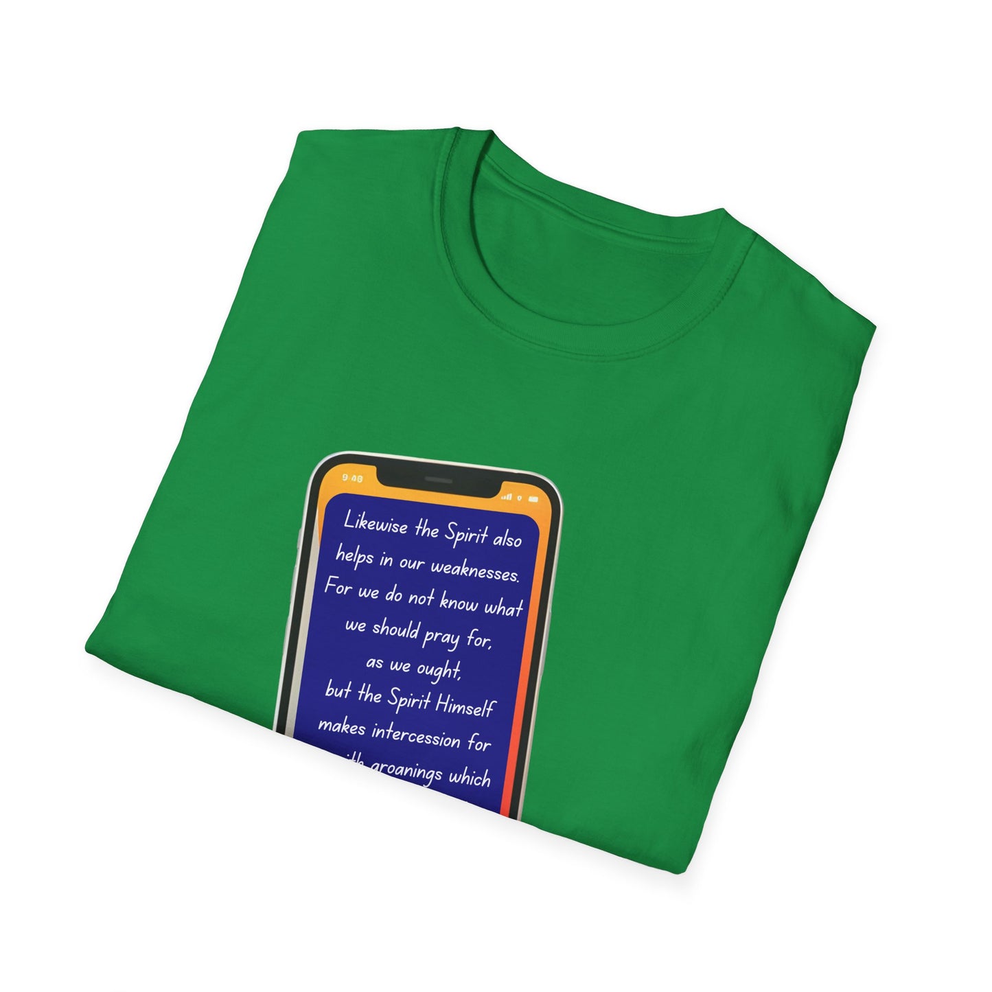 Romans 8:26 - Unisex Softstyle T-Shirt