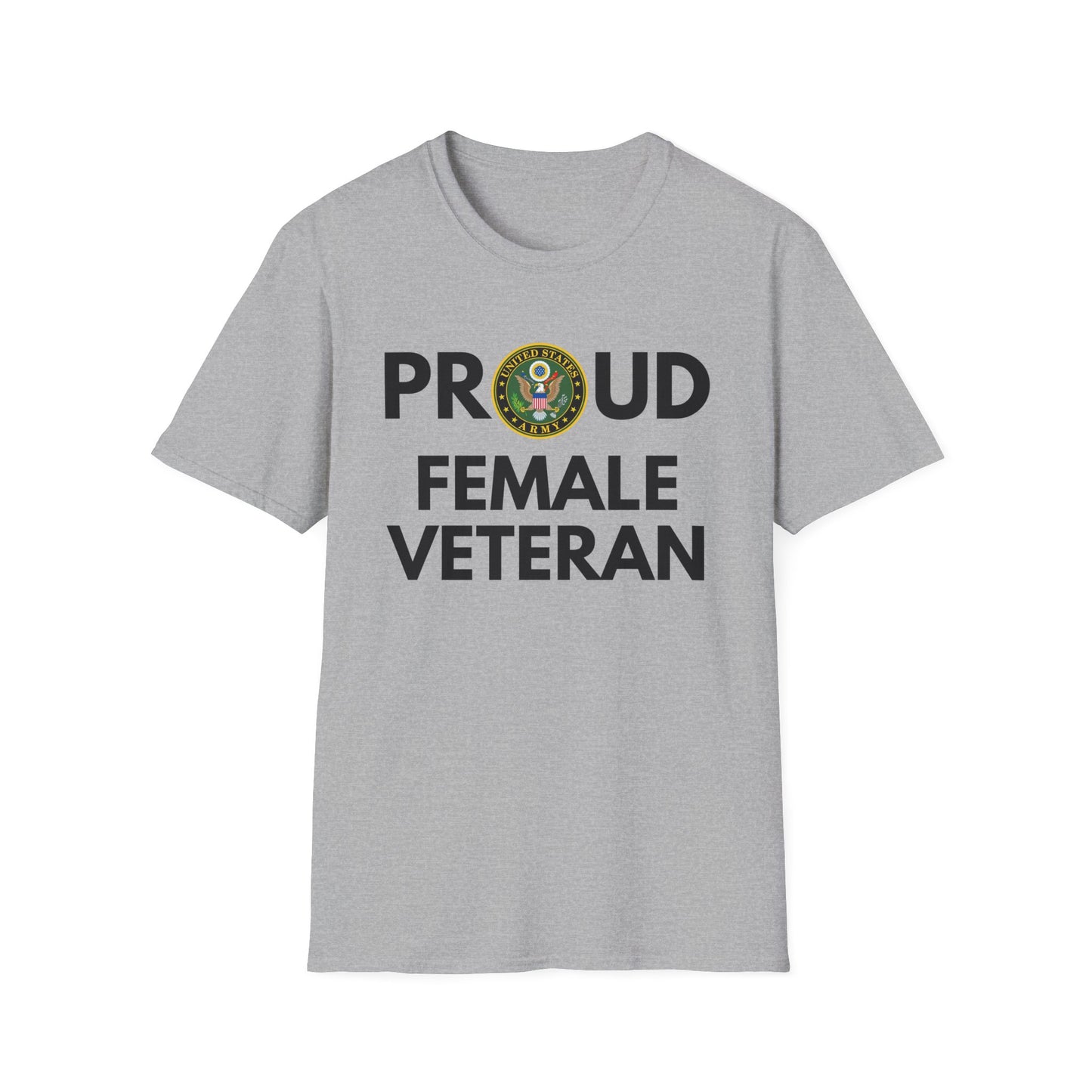 Army Female Veteran - Unisex Softstyle T-Shirt