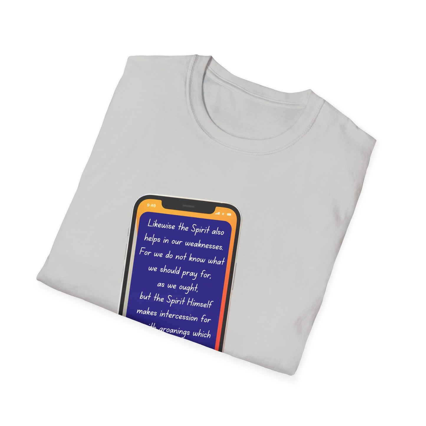 Romans 8:26 - Unisex Softstyle T-Shirt