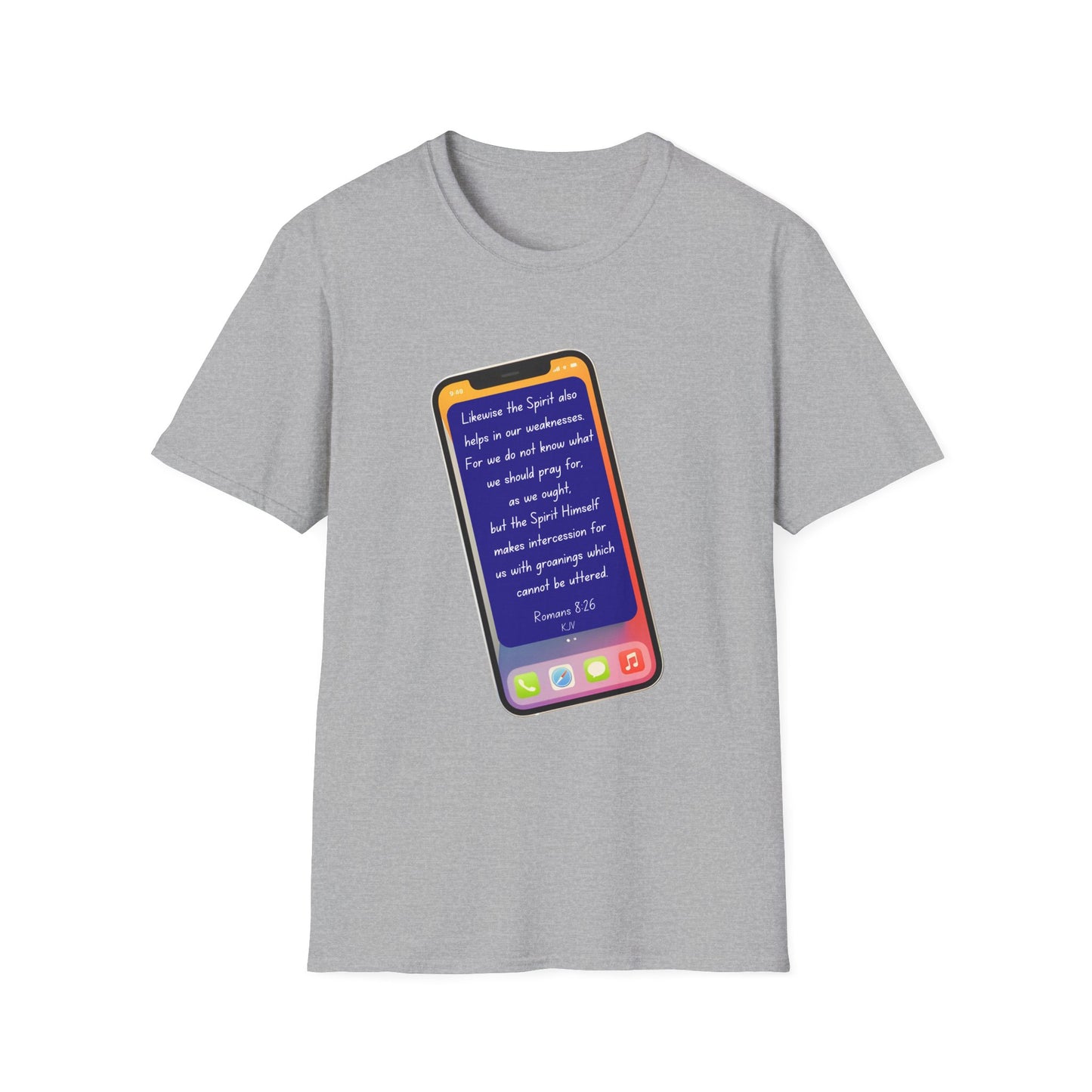 Romans 8:26 - Unisex Softstyle T-Shirt