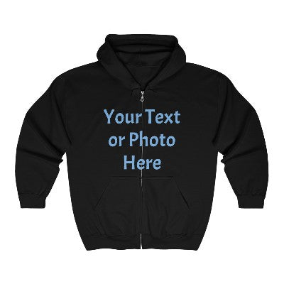 Custom - Unisex Heavy Blend™ Full Zip Hooded Sweatshirt - Front Only
