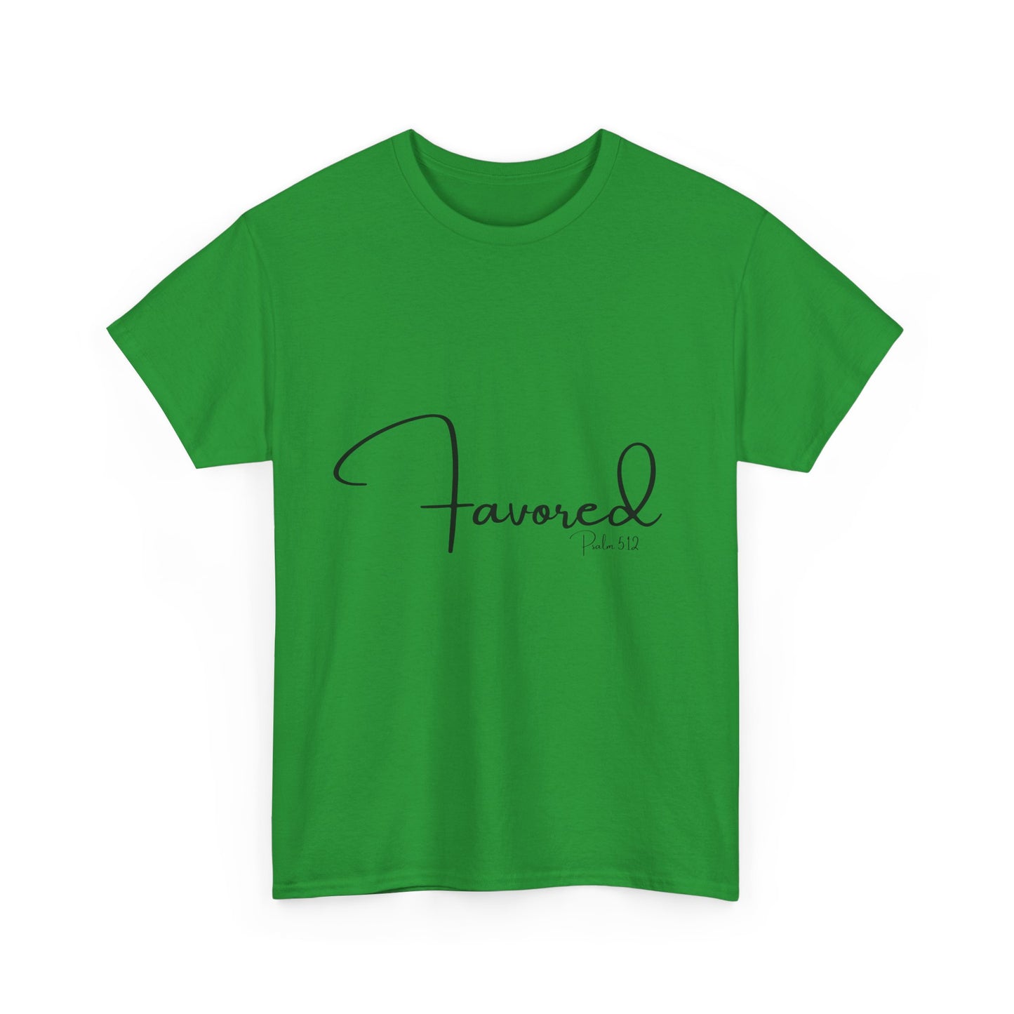 Favored - Psalm 5:12 Unisex Heavy Cotton Tee