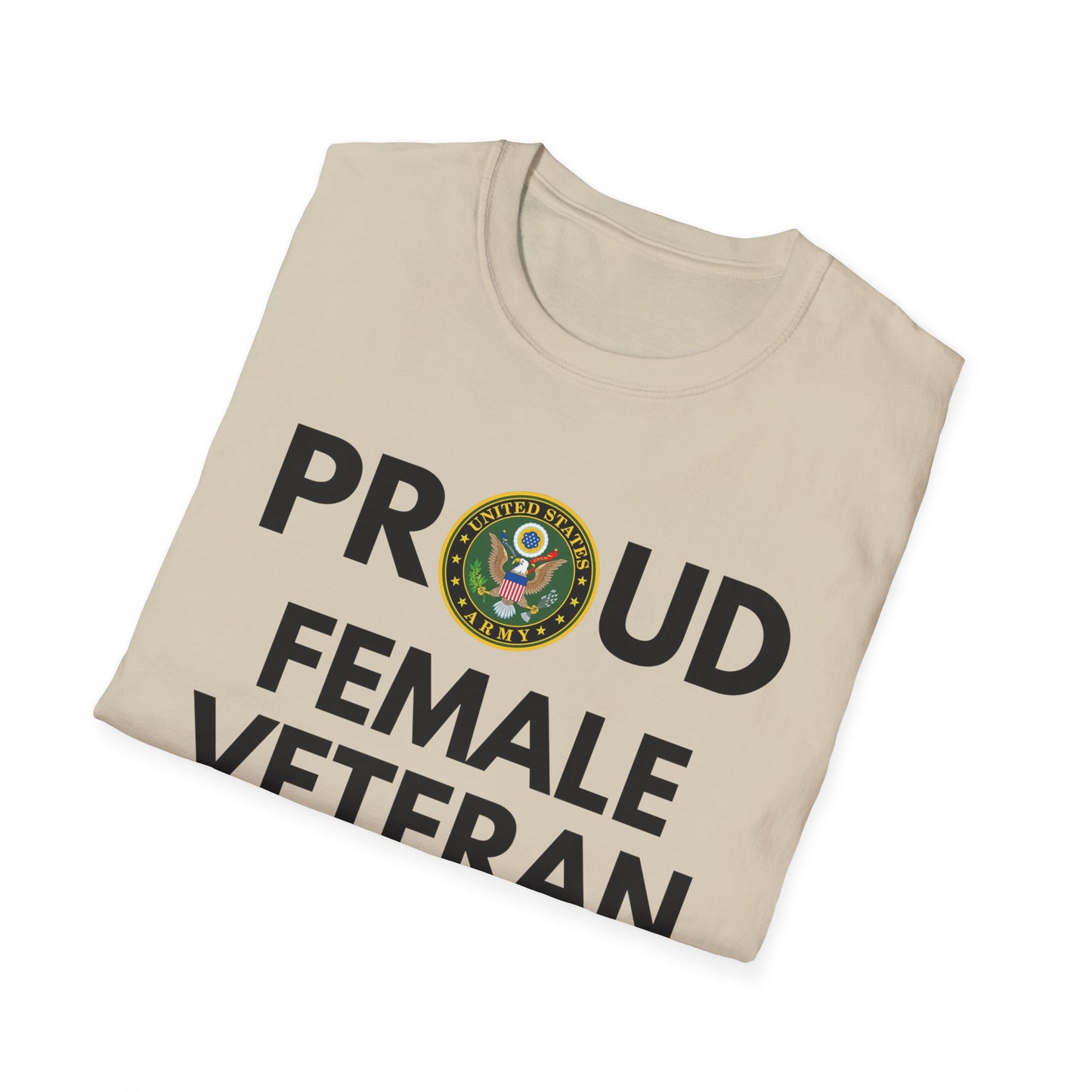 Army Female Veteran - Unisex Softstyle T-Shirt