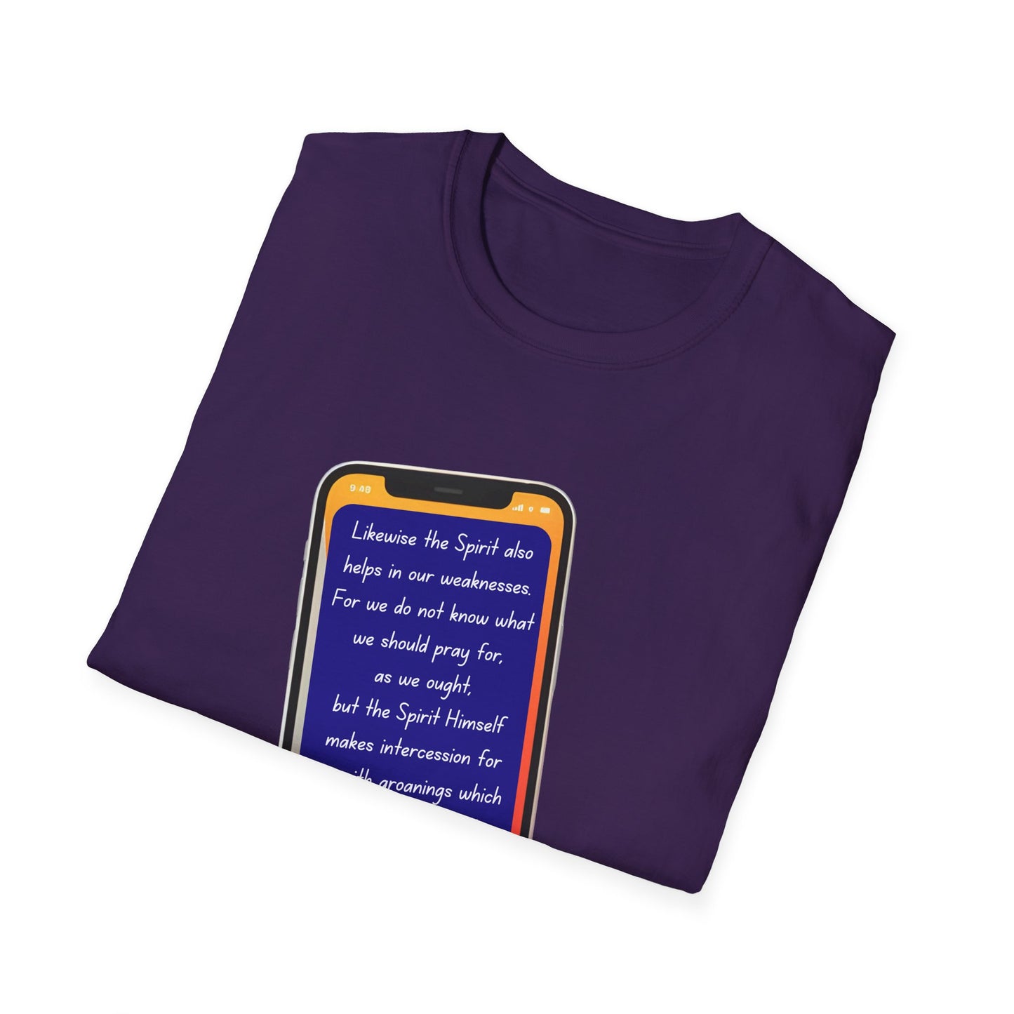 Romans 8:26 - Unisex Softstyle T-Shirt