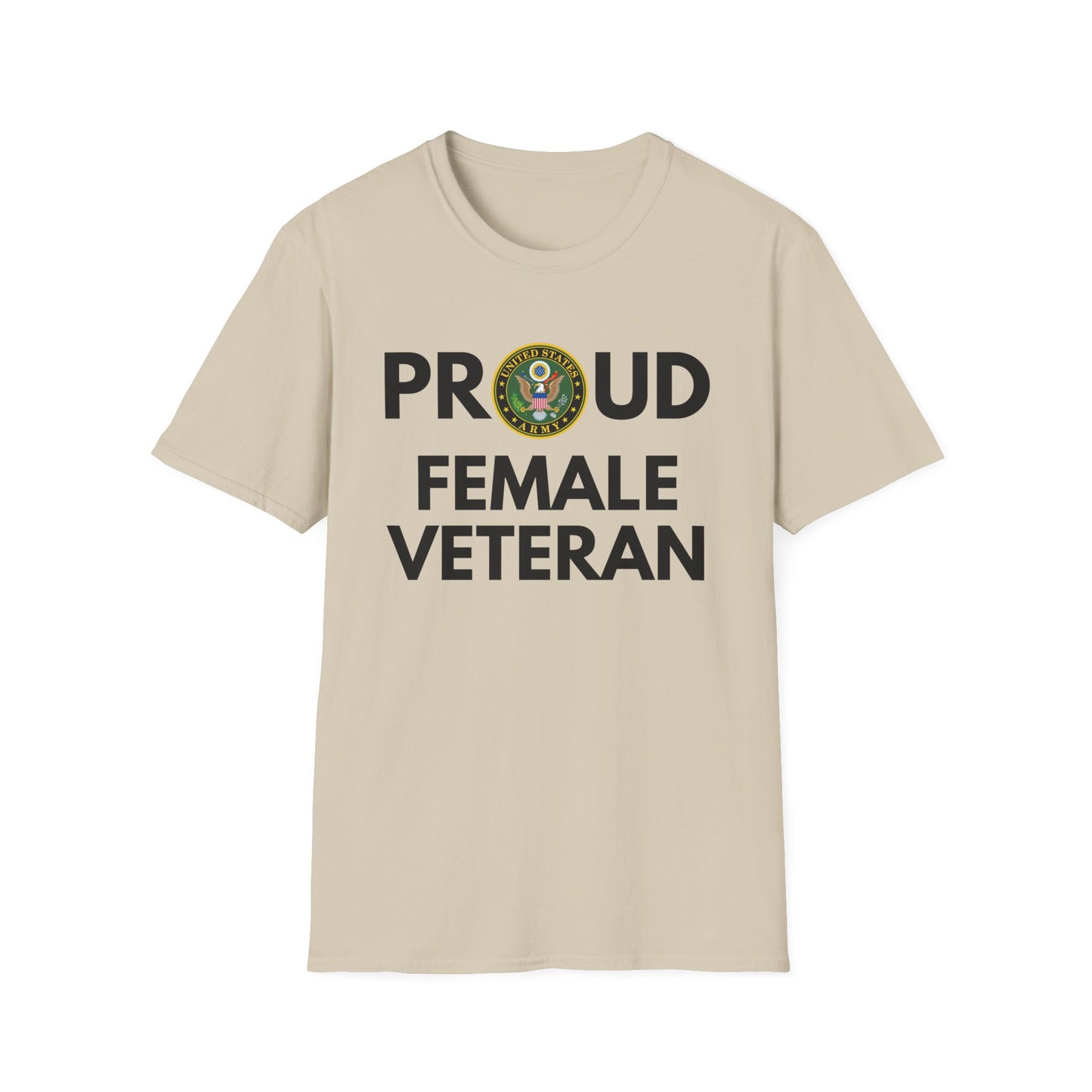 Army Female Veteran - Unisex Softstyle T-Shirt