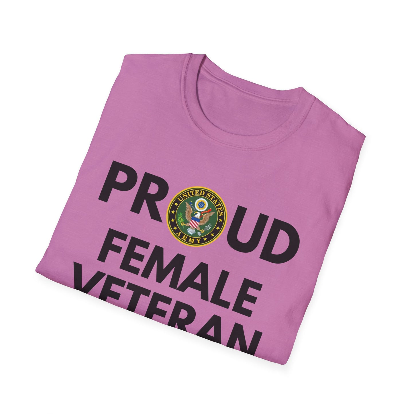 Army Female Veteran - Unisex Softstyle T-Shirt