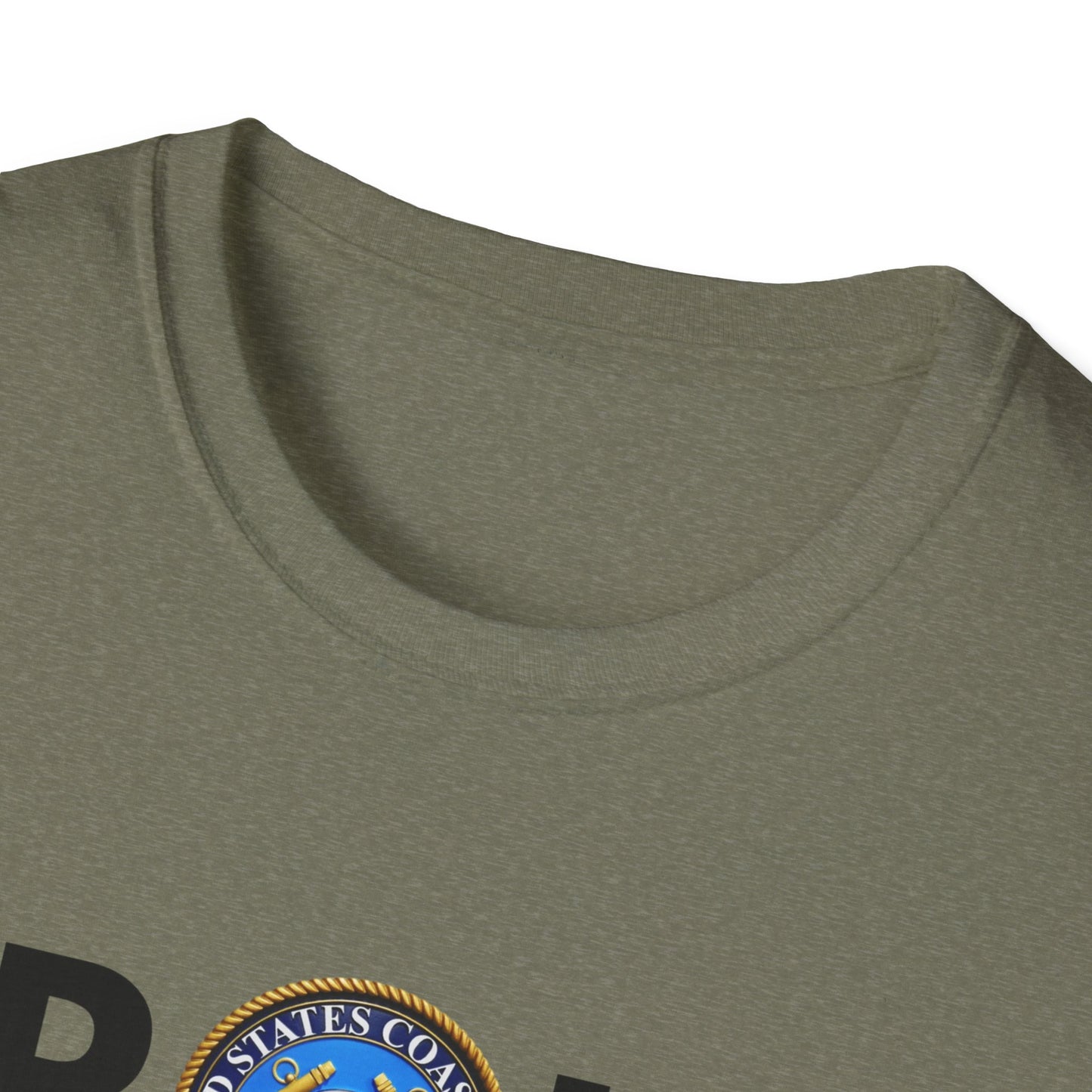 Coast Guard Proud Black Veteran - Unisex Softstyle T-Shirt