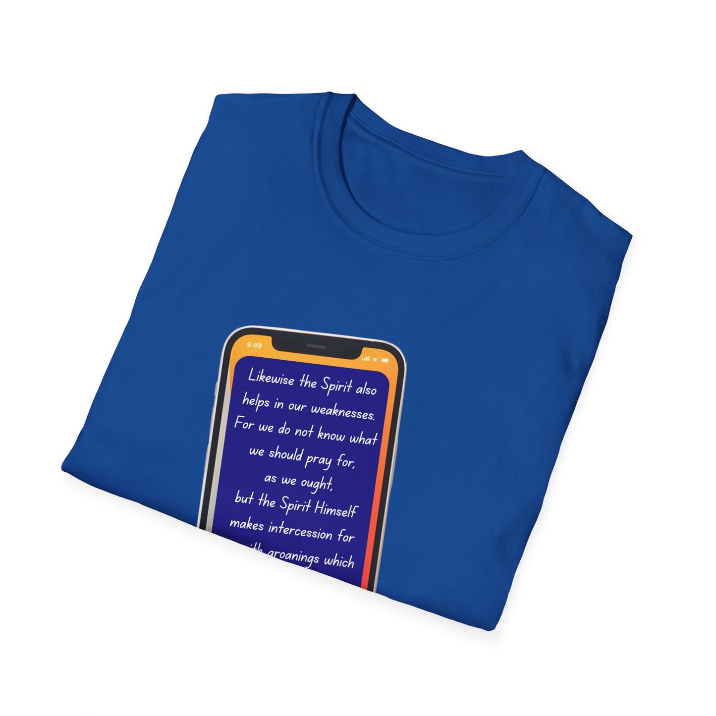 Romans 8:26 - Unisex Softstyle T-Shirt