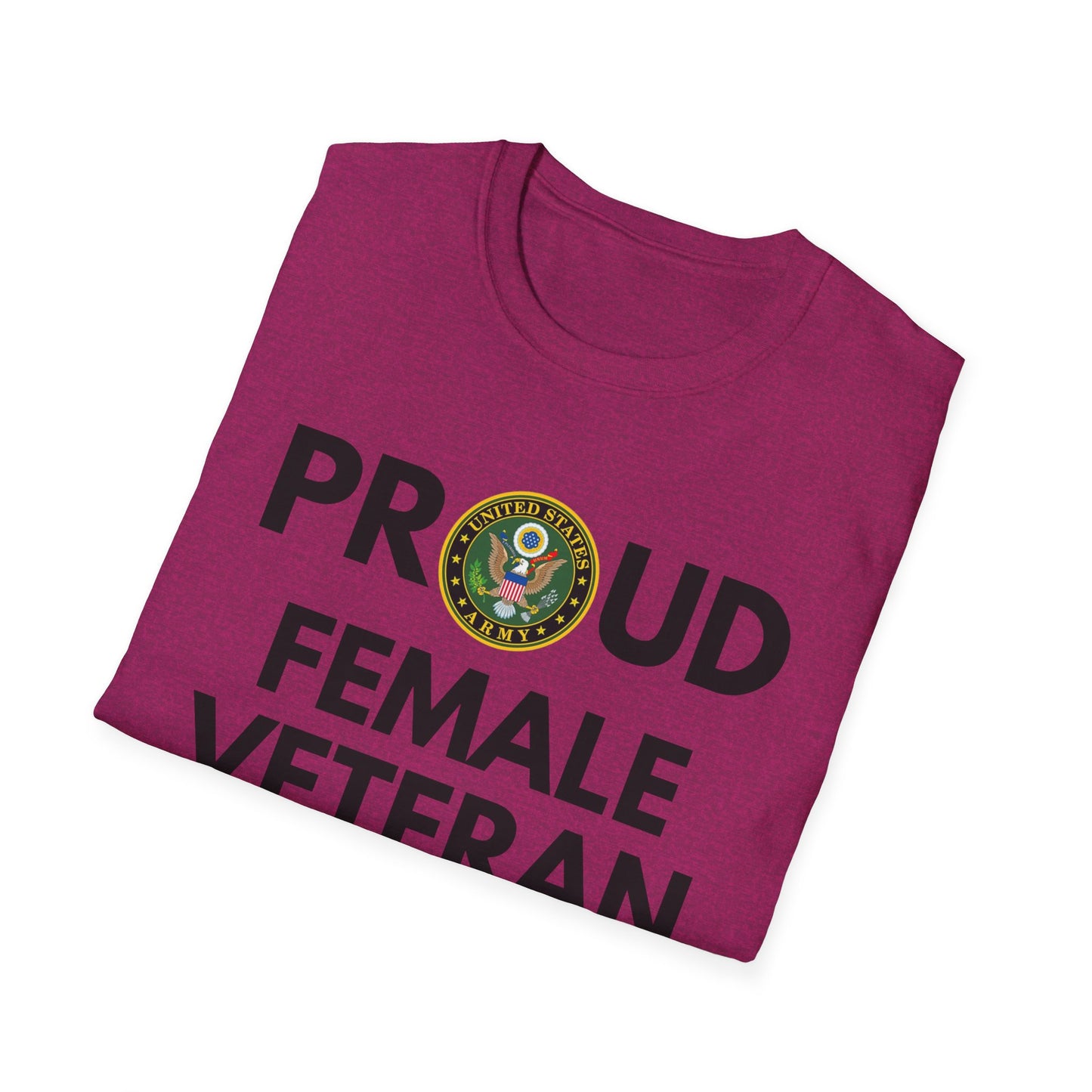 Army Female Veteran - Unisex Softstyle T-Shirt