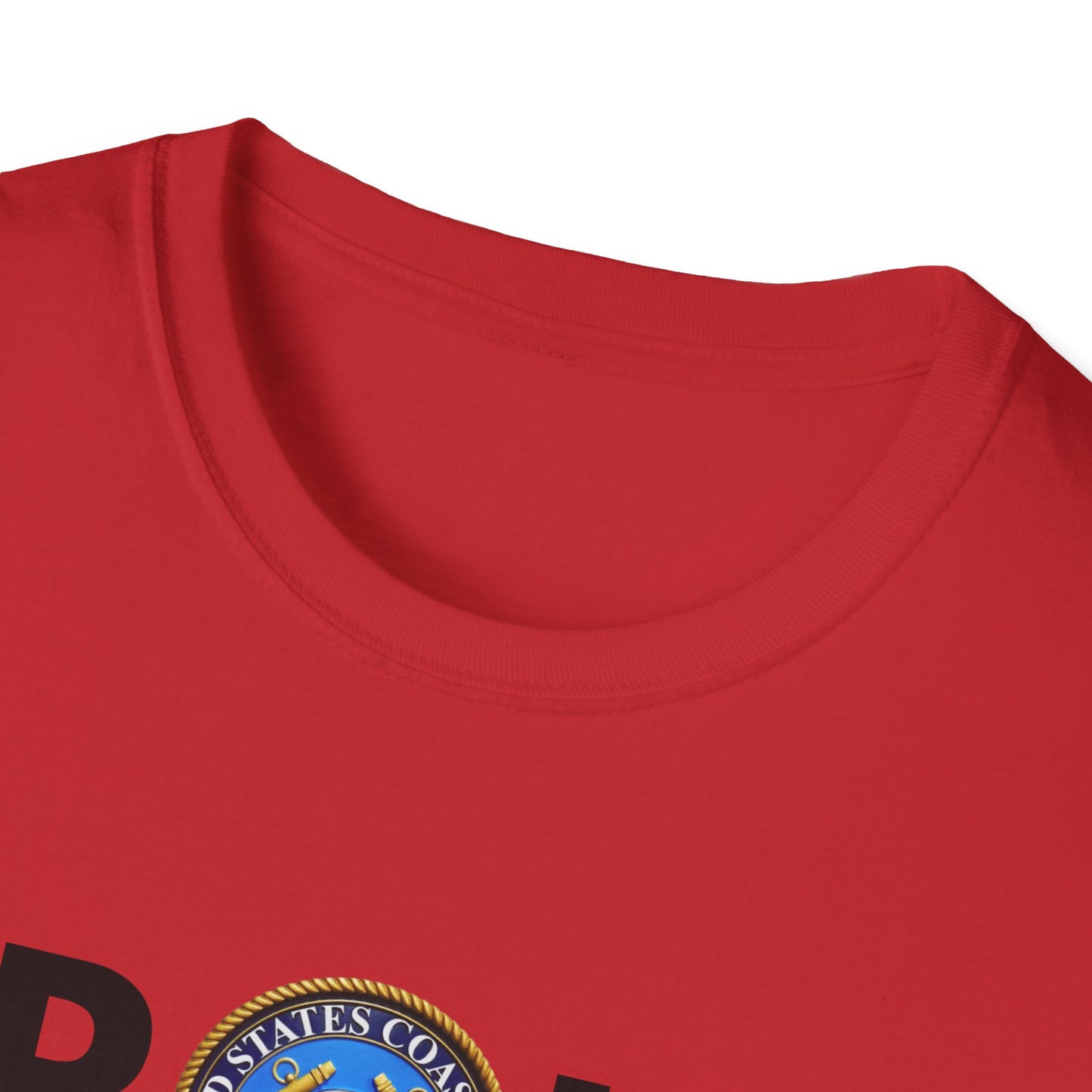 Coast Guard Proud Black Veteran - Unisex Softstyle T-Shirt
