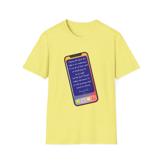 Romans 8:26 - Unisex Softstyle T-Shirt