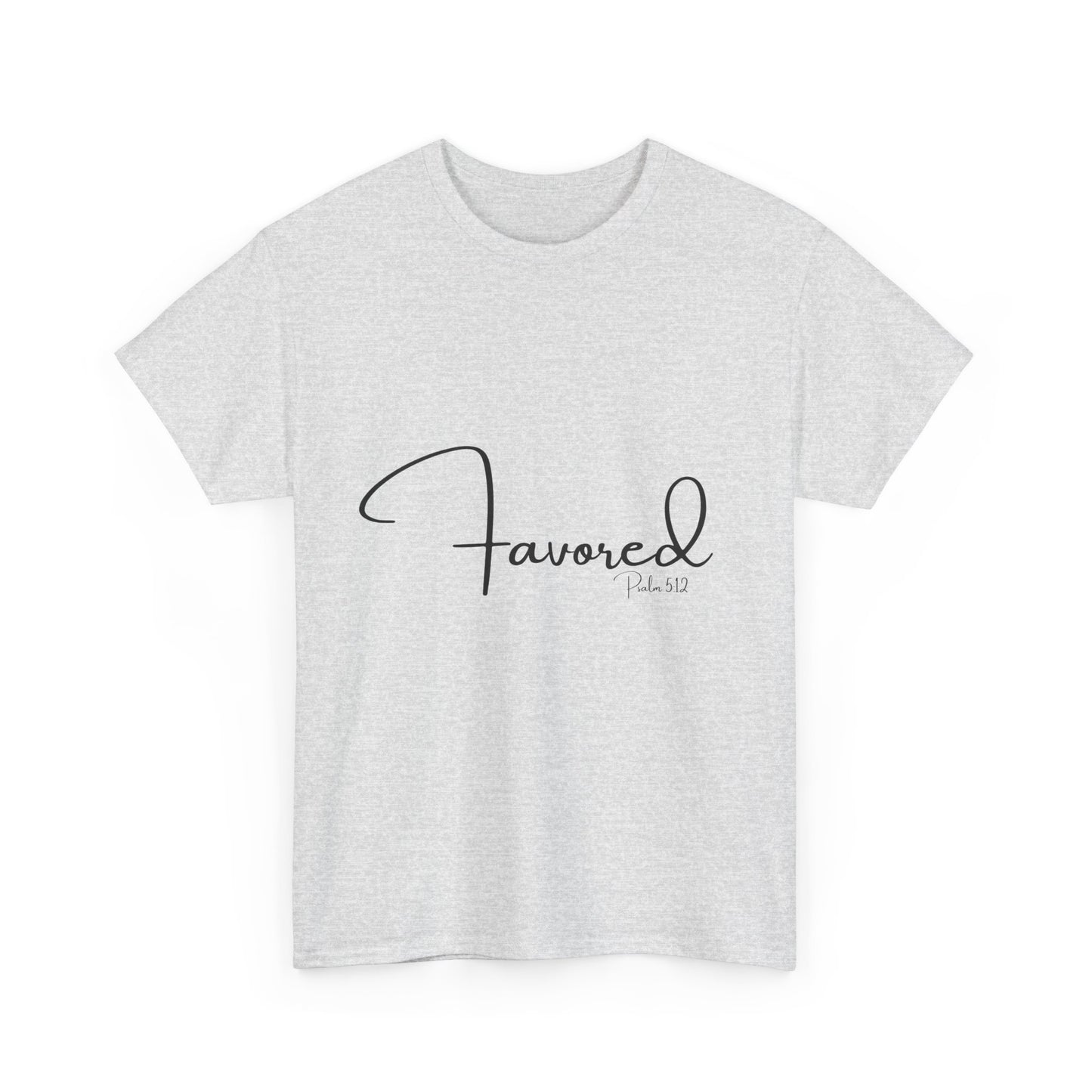Favored - Psalm 5:12 Unisex Heavy Cotton Tee