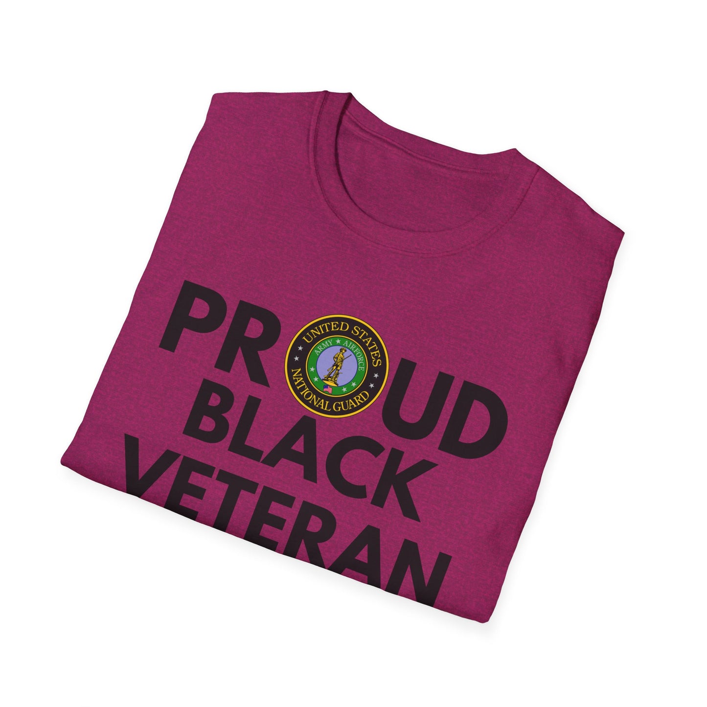 National Guard Proud Black Veteran - Unisex Softstyle T-Shirt