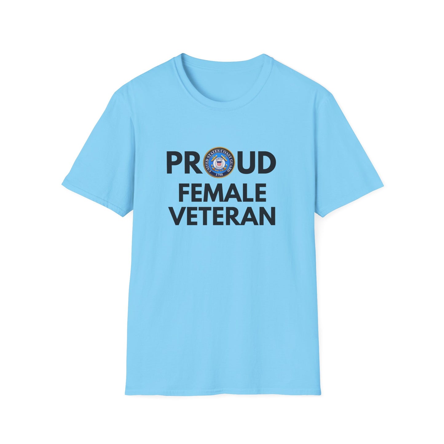 Coast Guard Female Veteran - Unisex Softstyle T-Shirt