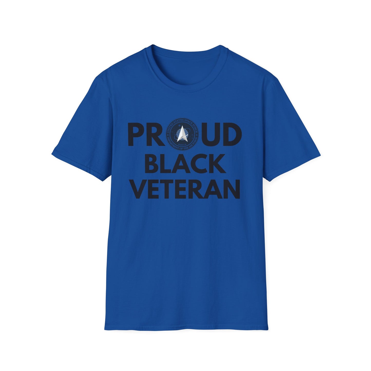 Space Force Proud Black Veteran - Unisex Softstyle T-Shirt