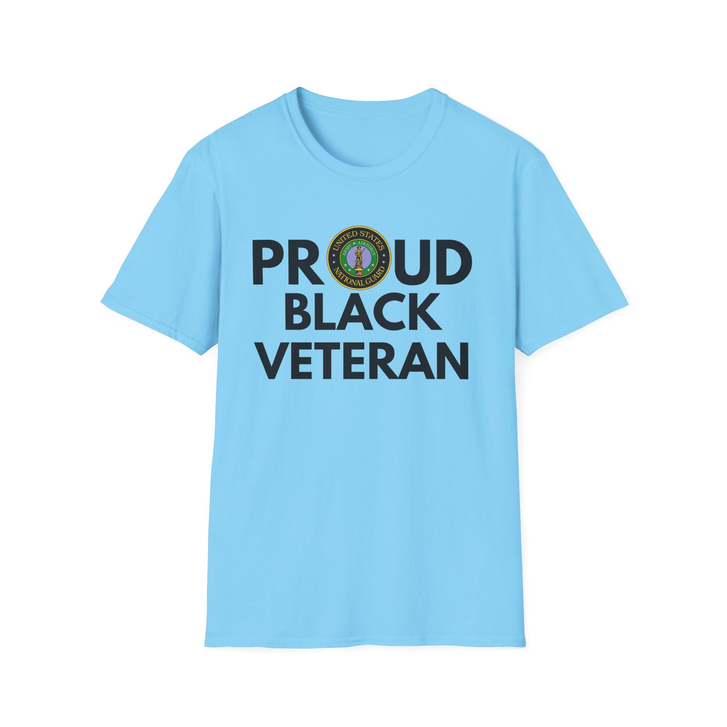 National Guard Proud Black Veteran - Unisex Softstyle T-Shirt