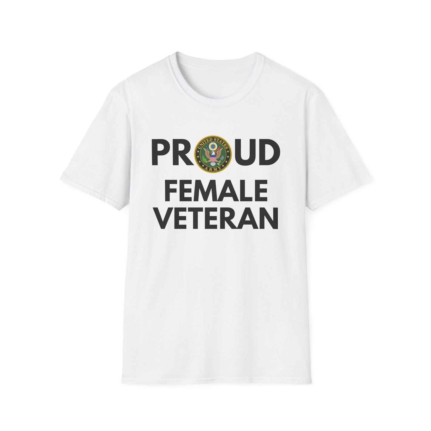 Army Female Veteran - Unisex Softstyle T-Shirt