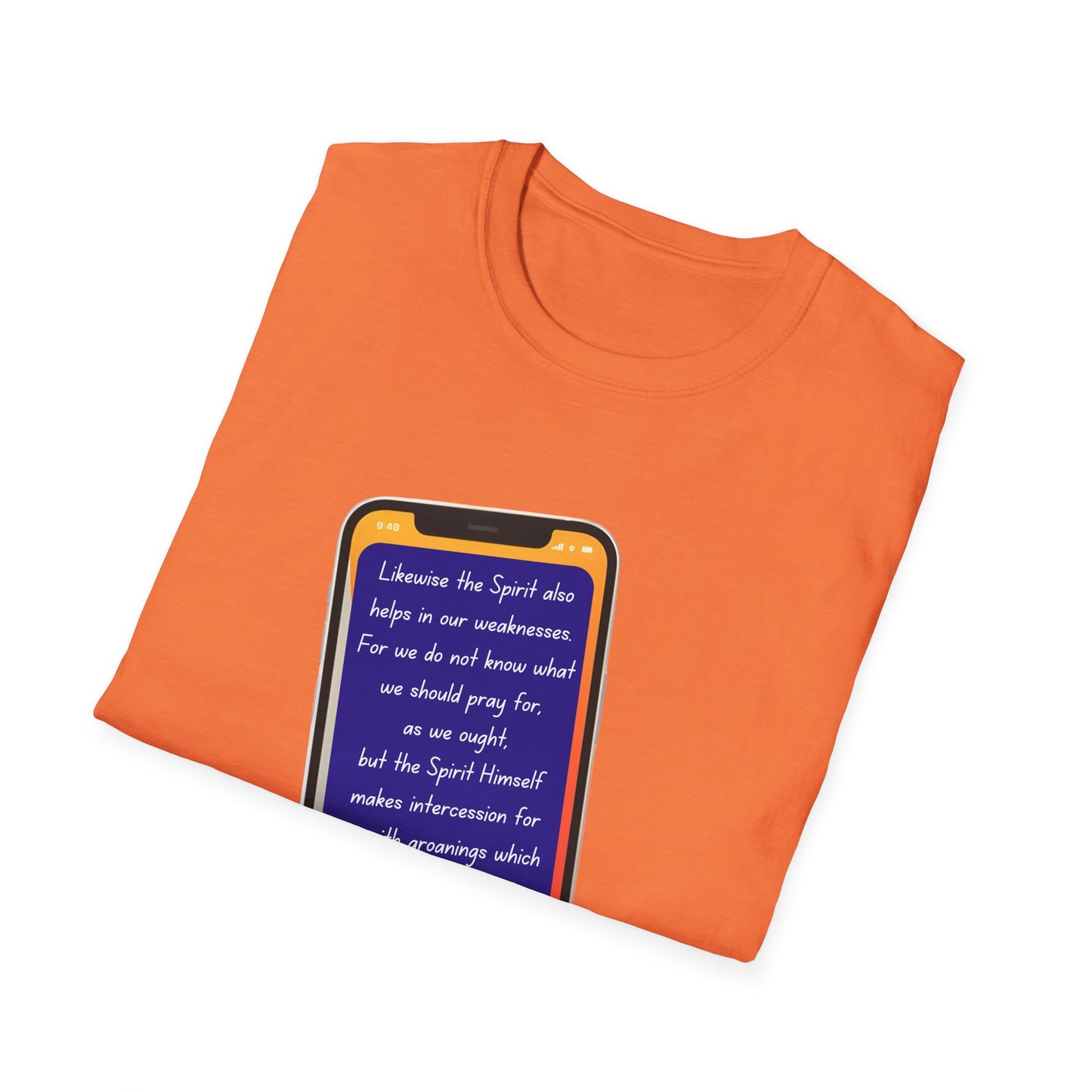 Romans 8:26 - Unisex Softstyle T-Shirt