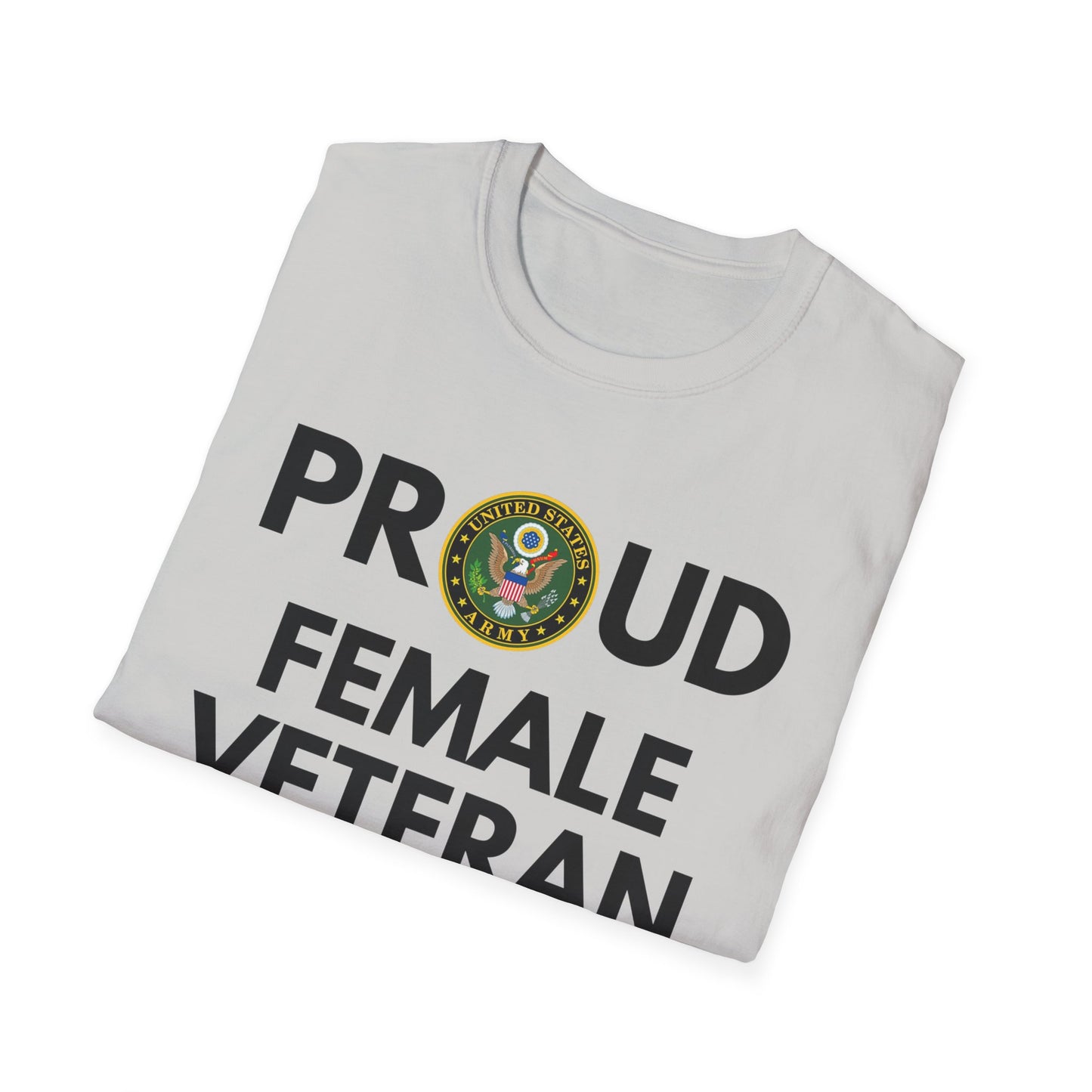 Army Female Veteran - Unisex Softstyle T-Shirt