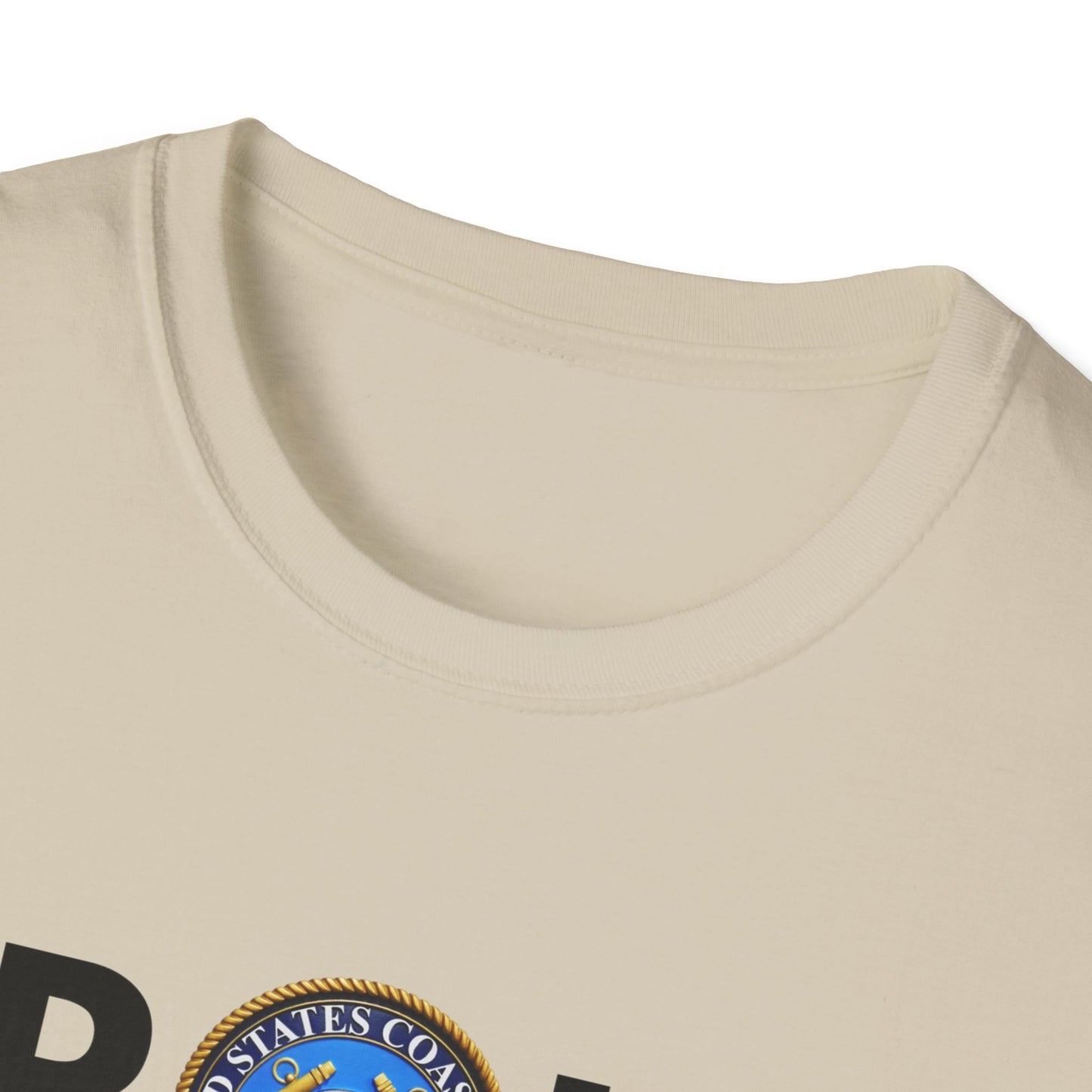 Coast Guard Proud Black Veteran - Unisex Softstyle T-Shirt