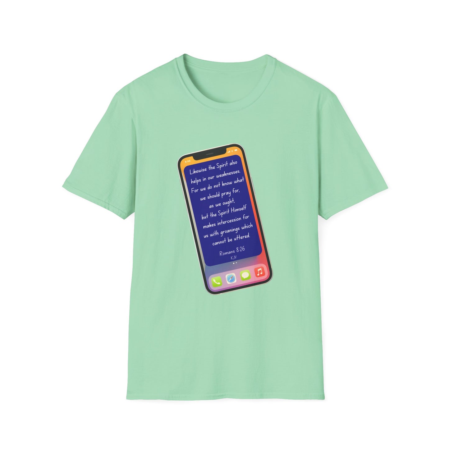 Romans 8:26 - Unisex Softstyle T-Shirt