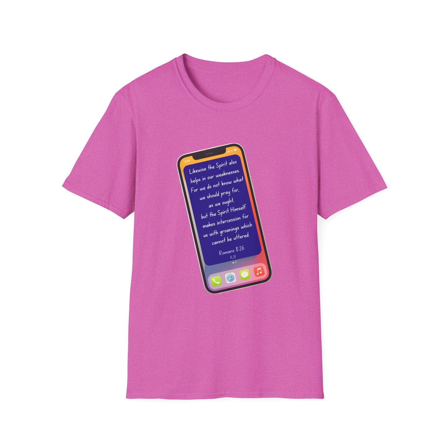 Romans 8:26 - Unisex Softstyle T-Shirt