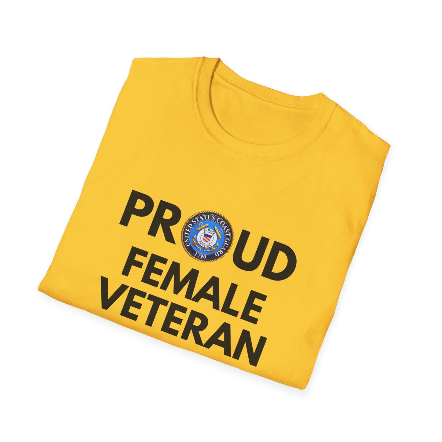 Coast Guard Female Veteran - Unisex Softstyle T-Shirt