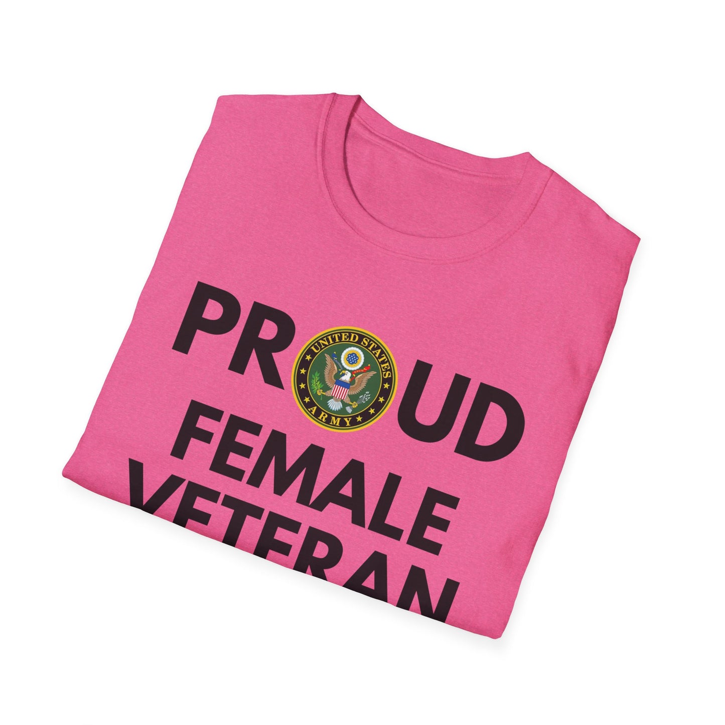 Army Female Veteran - Unisex Softstyle T-Shirt