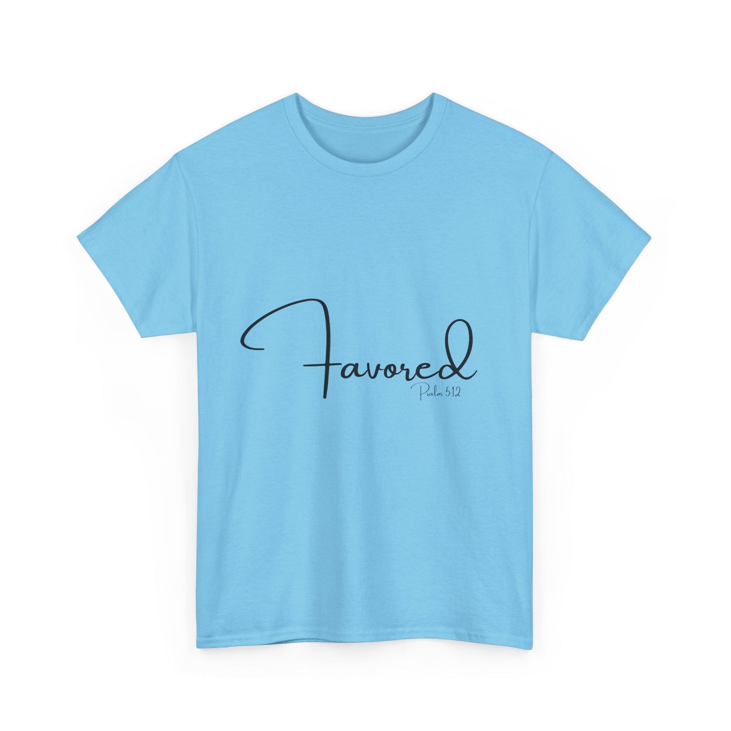 Favored - Psalm 5:12 Unisex Heavy Cotton Tee