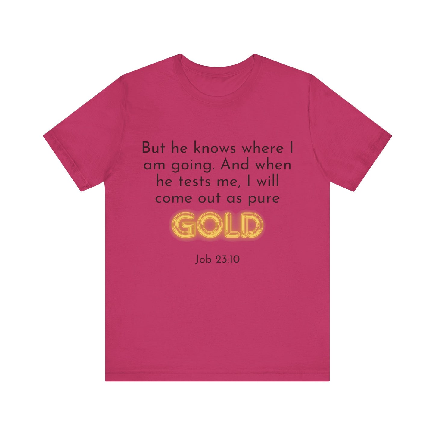 Job 23-10-Unisex Jersey Short Sleeve Tee