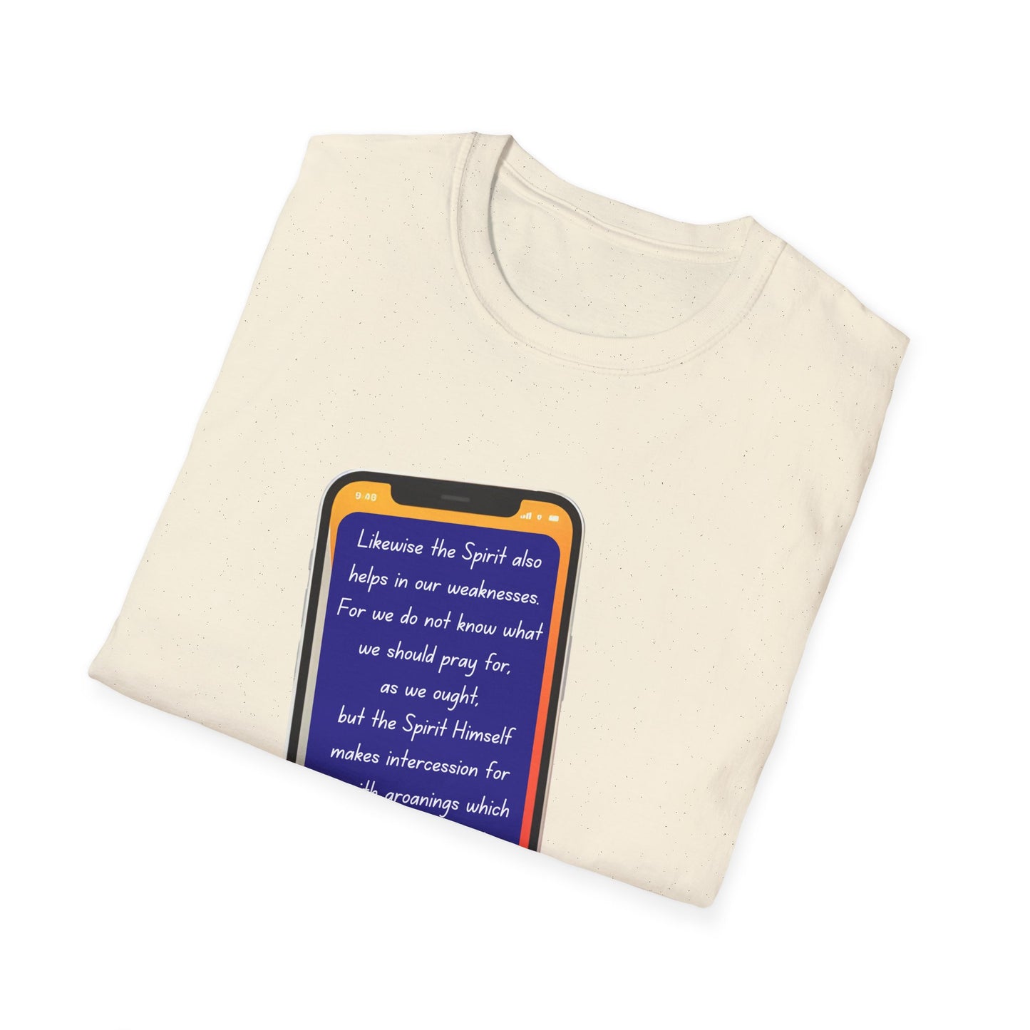 Romans 8:26 - Unisex Softstyle T-Shirt