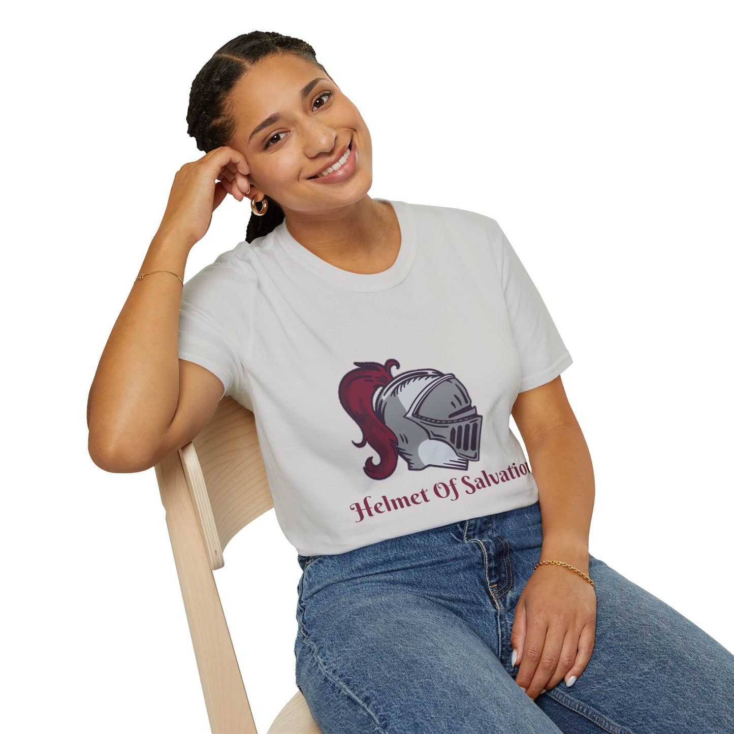 Helmet of Salvation-Unisex Softstyle T-Shirt