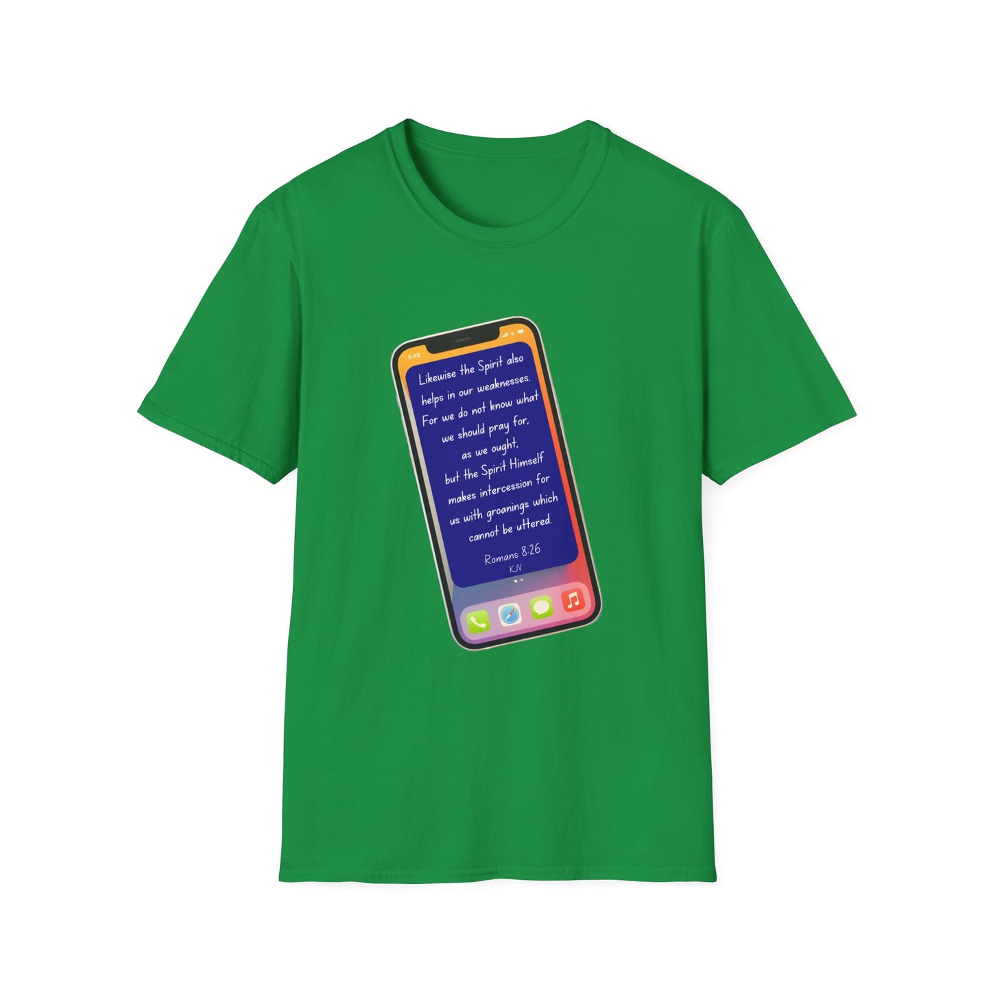 Romans 8:26 - Unisex Softstyle T-Shirt