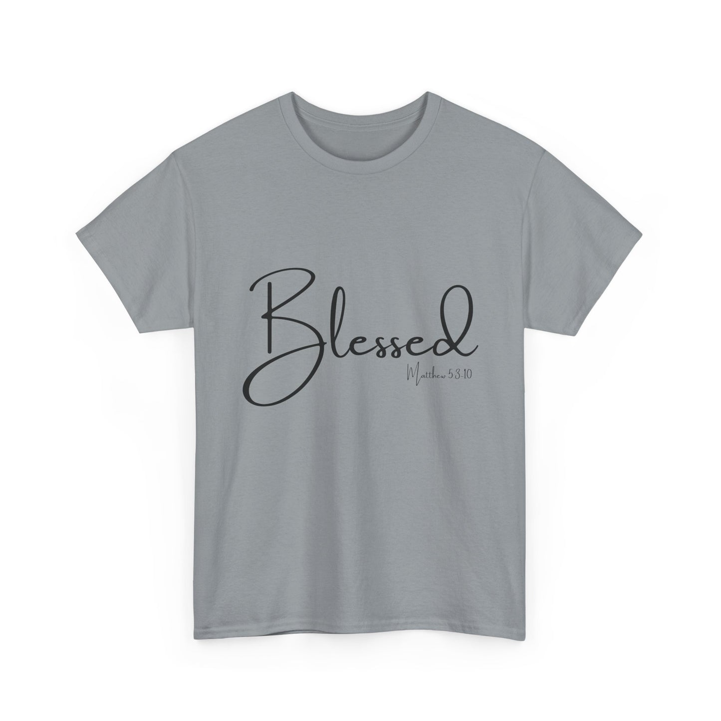 Blessed - Matthew 5:3-10 Unisex Heavy Cotton Tee
