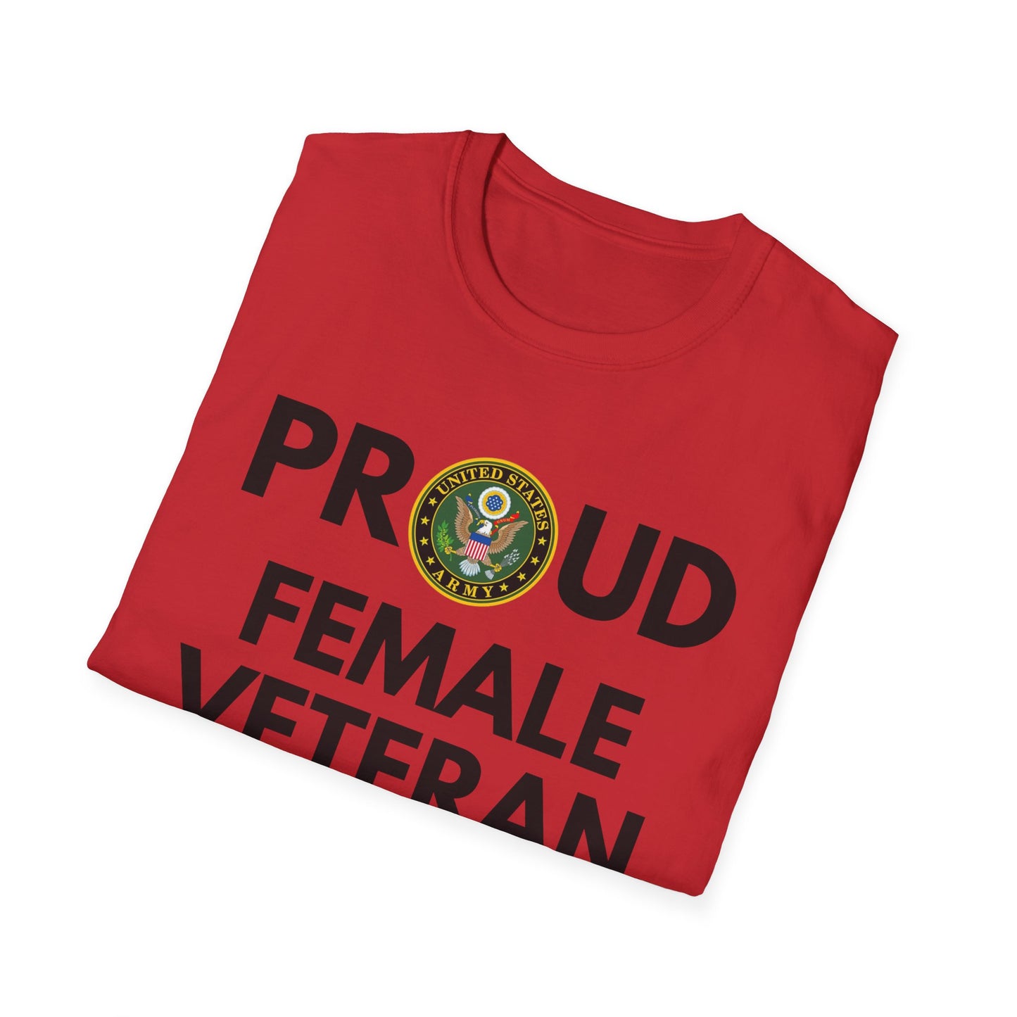 Army Female Veteran - Unisex Softstyle T-Shirt