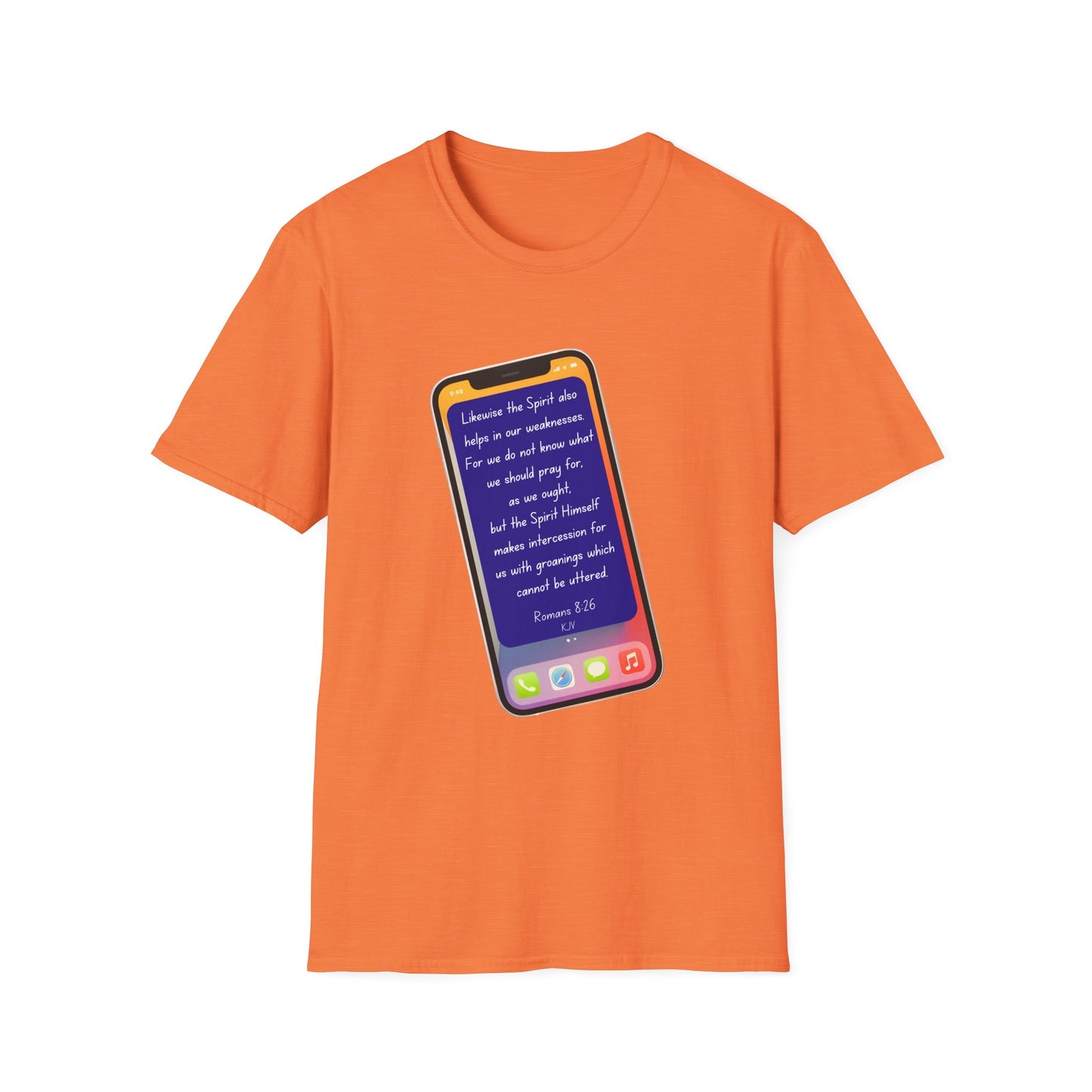 Romans 8:26 - Unisex Softstyle T-Shirt